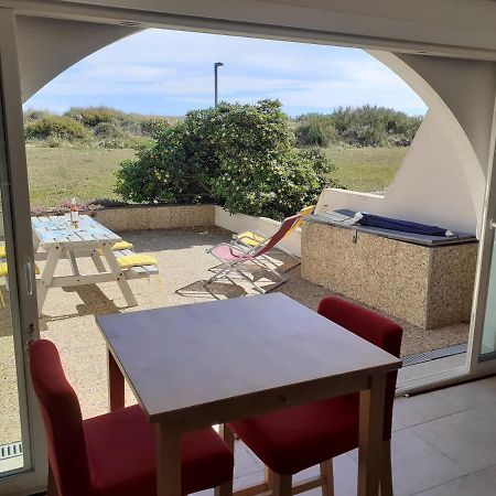 App 4 pers, accès direct plage, parking, Terrasse Agde Esterno foto