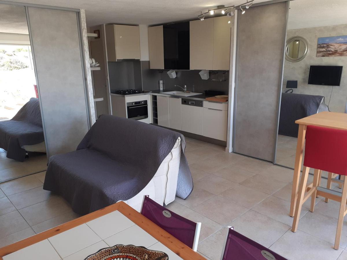 App 4 pers, accès direct plage, parking, Terrasse Agde Esterno foto