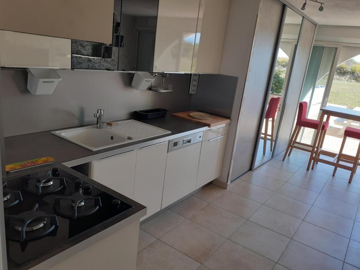 App 4 pers, accès direct plage, parking, Terrasse Agde Esterno foto